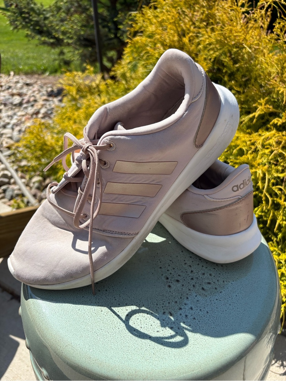 adidas Women’s Light Pink Low-Top Lace-Up Sneakers